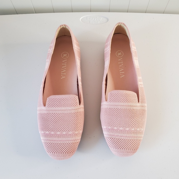 Vivaia Womens Elly Flats Loafers Ballet Shoes Size 38 US 7 Pink - Picture 3 of 10